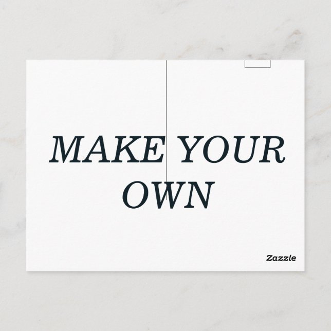 Make your own customised postcard (Back)