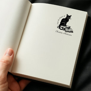 Make Your Own Cute Cat From The Library Of Self-inking Stamp