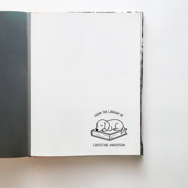 Make Your Own | Dachshund | From The Library Of Self-inking Stamp (Creator Uploaded)