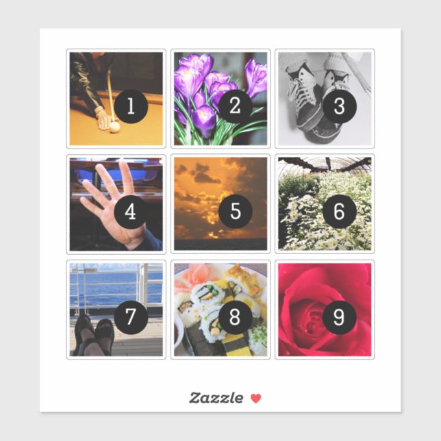 Make your own decor easily with 9 images on a (Sheet)