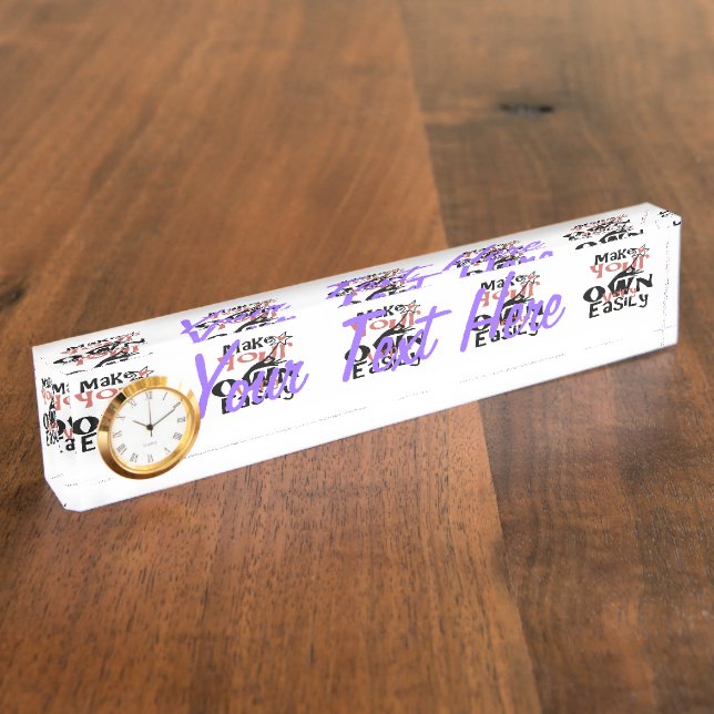 Make Your Own Easily in One Step Nameplate (Side)