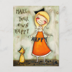 Make Your Own Happy - Postcard