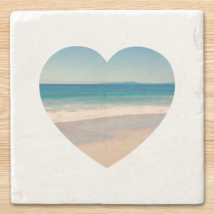 Make Your Own Heart Shape Photo Stone Coaster
