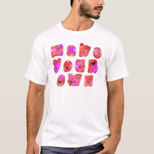 Make Your Own Hearts Art Print Design T-Shirt