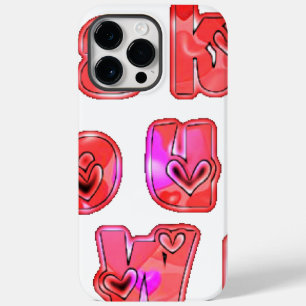 Make Your Own hearts Case-Mate iPhone 14 Pro Max Case