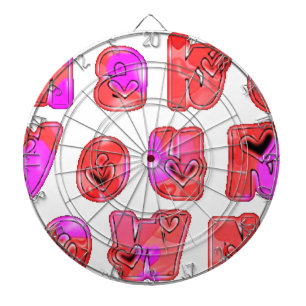 Make Your Own hearts Dartboard