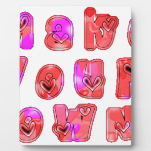 Make Your Own hearts Plaque