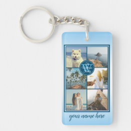 Make Your Own Instagram Grid Summer Photo Collage Key Ring