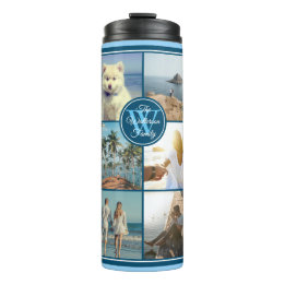 Make Your Own Instagram Grid Summer Photo Collage Thermal Tumbler