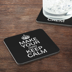Make Your Own Keep Calm and Carry On Coasters