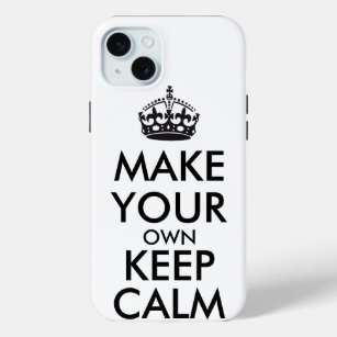 Make your own keep calm - black  iPhone 15 mini case