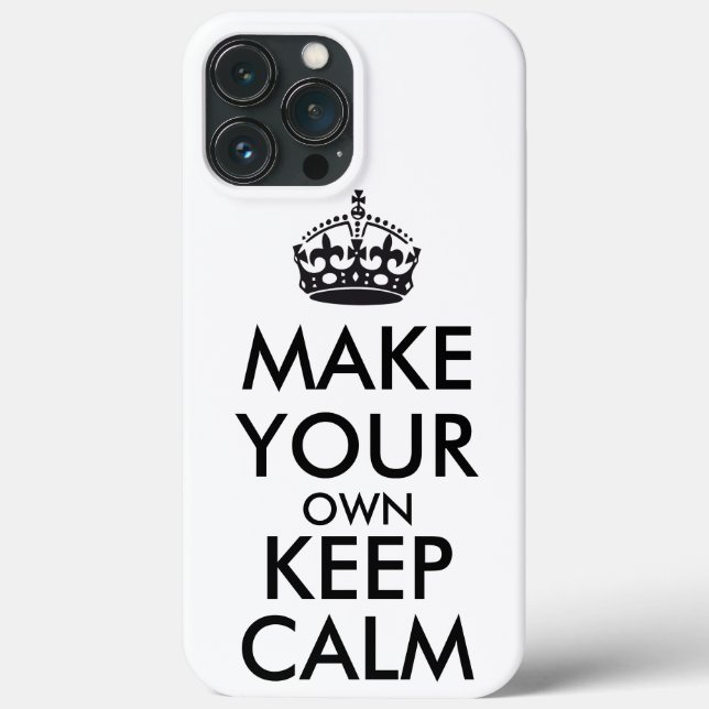 Make your own keep calm - black  Case-Mate iPhone case (Back)