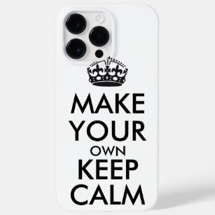 Make your own keep calm - black  Case-Mate iPhone 14 pro max case
