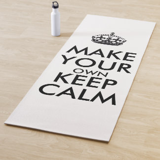 Make your own keep calm - black poster yoga mat