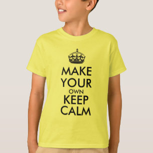 Make your own keep calm - black T-Shirt