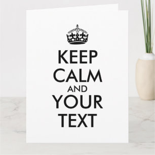 Make Your Own Keep Calm Giant Cards Template