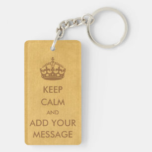 Make Your Own Keep Calm Keyring