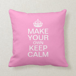 Keep Calm Decorative & Throw Cushions 311 Keep Calm and Call Mom Peach Pillow