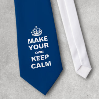 Make Your Own Keep Calm Tie - Template