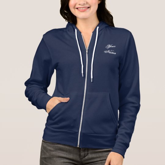 Make your Own Ladies Fleece Hoodie Zip Jacket