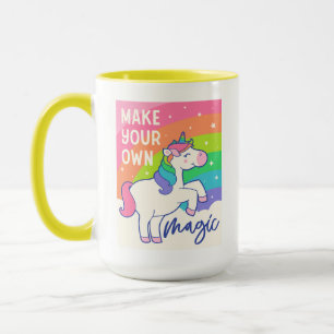 Make Your Own Magic   Cute Unicorn Mug