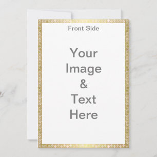 Make your Own Matte 5x7 Front and Back Birthday Invitation