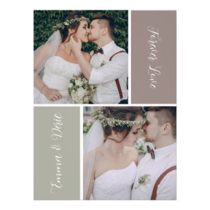 Make Your Own Modern Minimalist Personalise Photos Photo Print