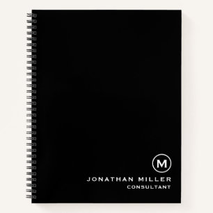 Make Your Own Monogram Hardcover Spiral Notebook