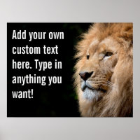Make Your Own Motivational Lion Custom Text