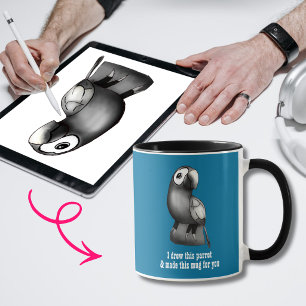 Make Your Own Mug Upload Drawing Customise Font