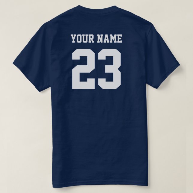 Make Your Own Numbers T-Shirt (Design Back)