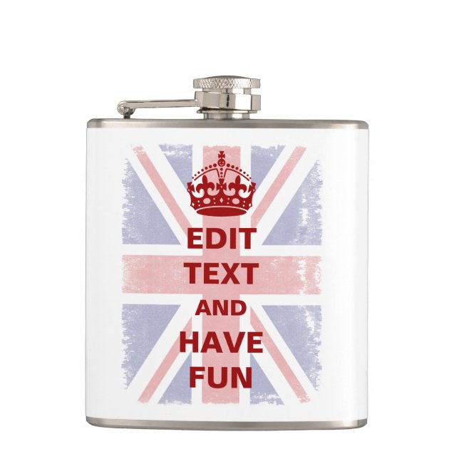 Make Your Own Parody Hip Flask (Front)
