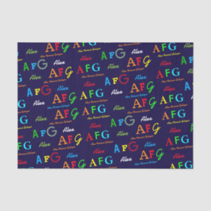 make your own personalised and colourful tissue paper