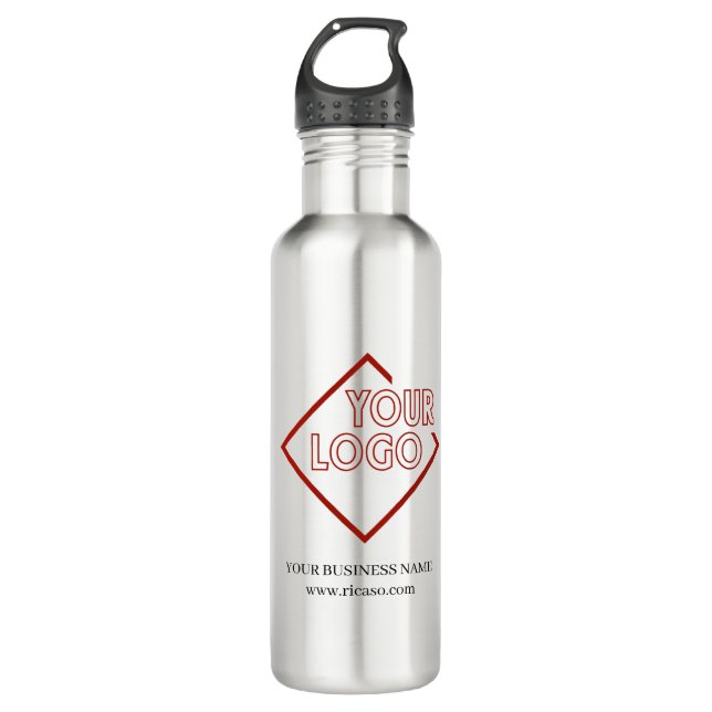 Make your own personalised business logo 710 ml water bottle (Front)