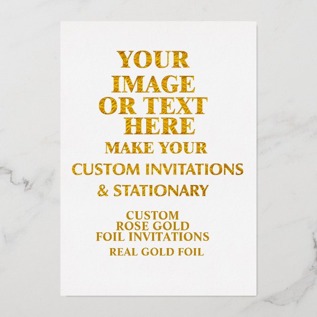 Make Your Own Personalised Custom Rose Gold (Front)