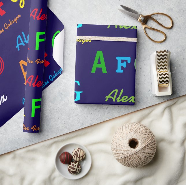 Make your own Personalised Name pattern Wrapping Paper (Crafts)