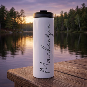 Make your own personalised name thermal tumbler