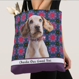 Make your own Personalised Pet Gift Photo Dog Mum  Tote Bag