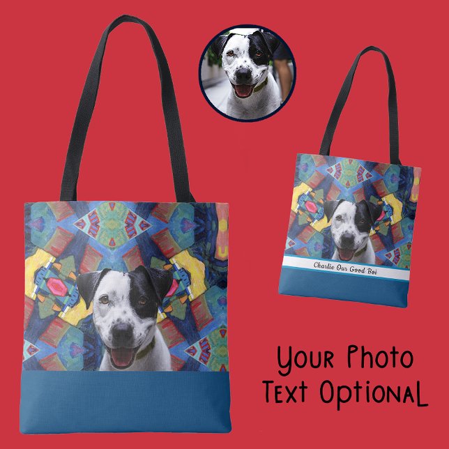 Make your own Personalised Pet Gift Photo Dog Mum  Tote Bag (Creator Uploaded)