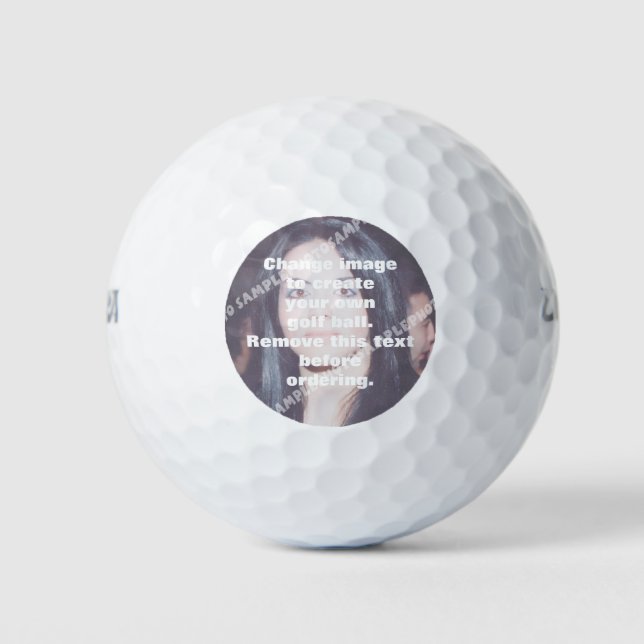 Make your own! personalised photo golf balls (Front)
