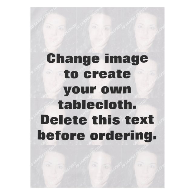 Make your own personalised photo tablecloth (Front)
