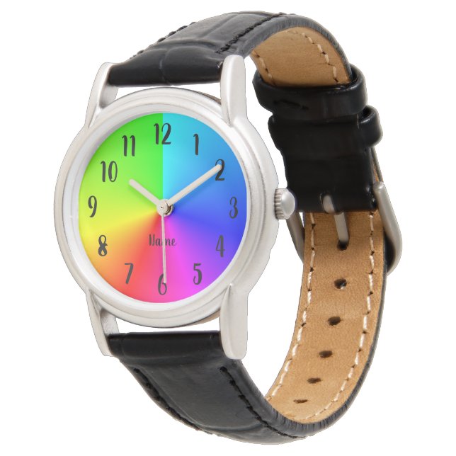 Make Your Own Personalised Rainbow Ombre Watch (Angled)