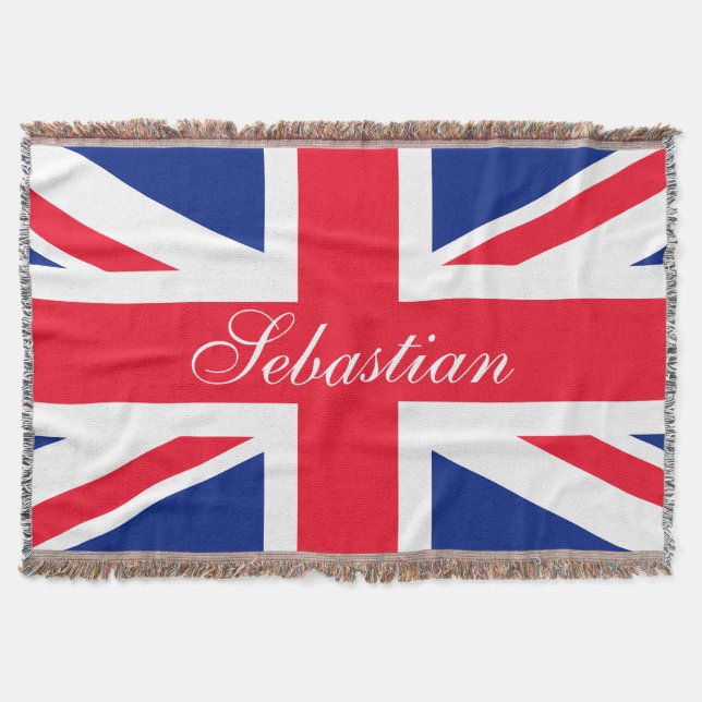Make Your Own Personalised UK Flag Throw Blanket (Front)