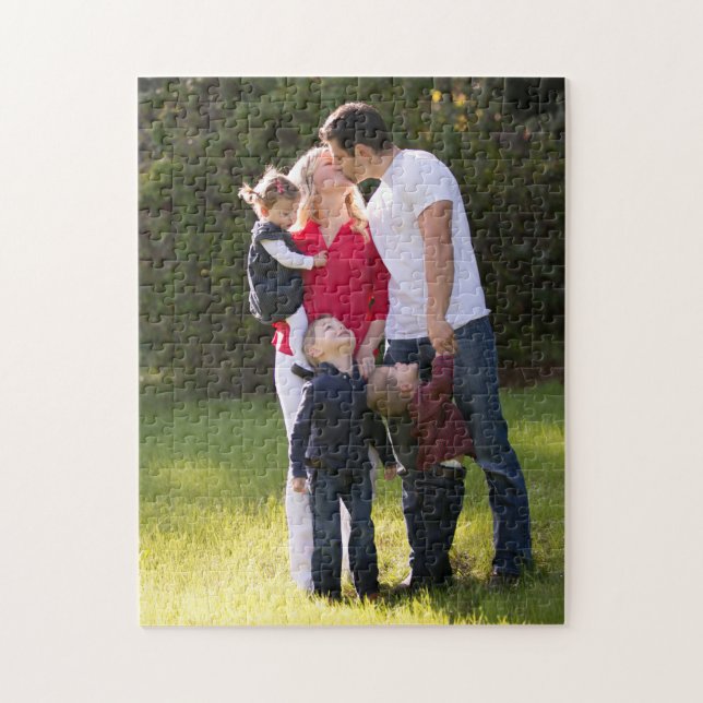 Make your own personalised with family photo jigsaw puzzle (Vertical)