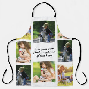 Make your own photo collage and text apron