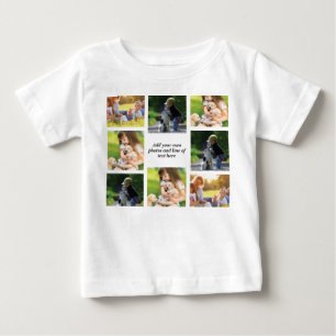 Make your own photo collage and text  baby T-Shirt