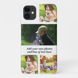 Make your own photo collage and text iPhone 11 case
