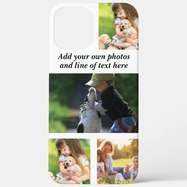Make your own photo collage and text  Case-Mate iPhone case (Back)