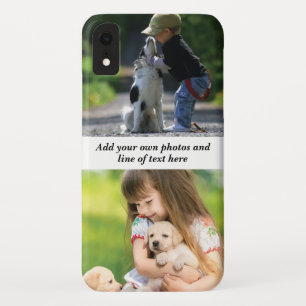 Make your own photo collage and text   iPhone XR case