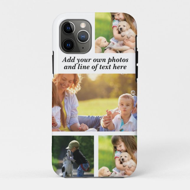 Make your own photo collage and text  Case-Mate iPhone case (Back)